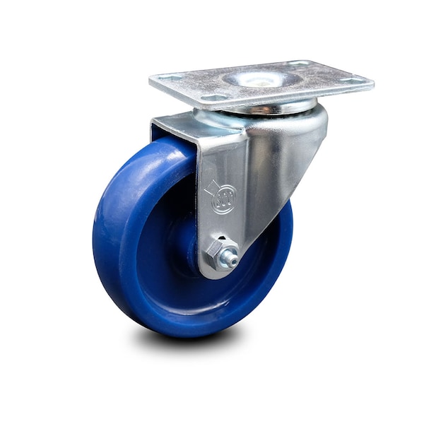 Service Caster 4 Inch Solid Polyurethane Wheel Swivel Top Plate Caster SCC-20S414-SPUS-TP2 - main